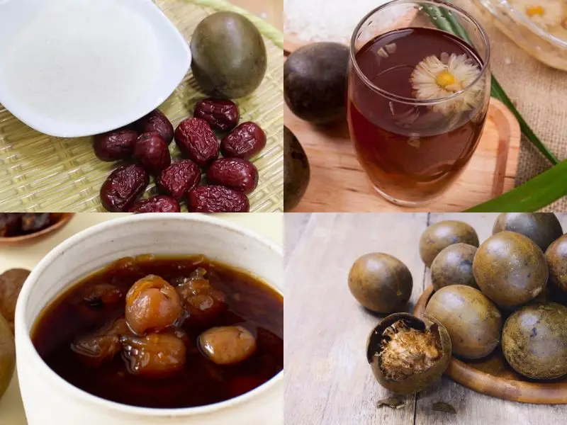 Nguyên liệu nấu ăn kèm la hán quả