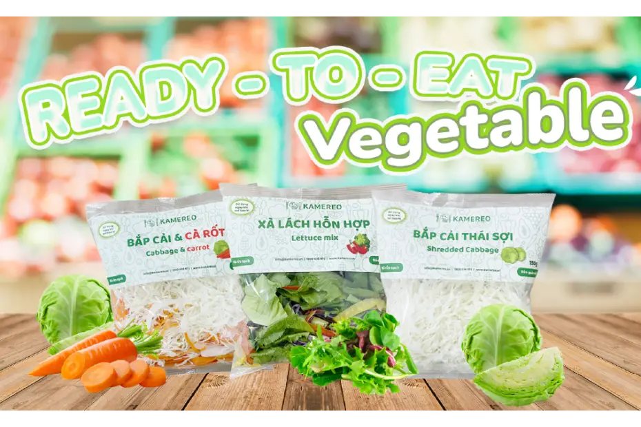 Rau củ tươi đã sơ chế tiện lợi