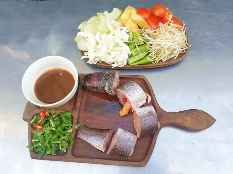 Nguyên liệu đã sơ chế, sẵn sàng vào bếp.