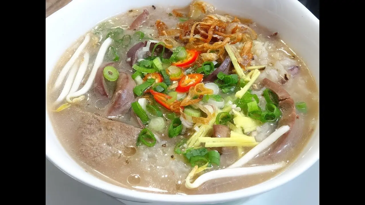 Cháo lòng heo