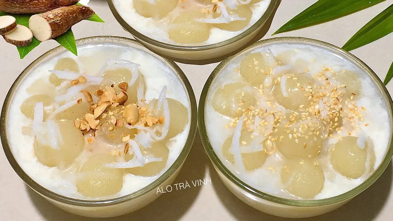 Chè khoai mì nước cốt dừa