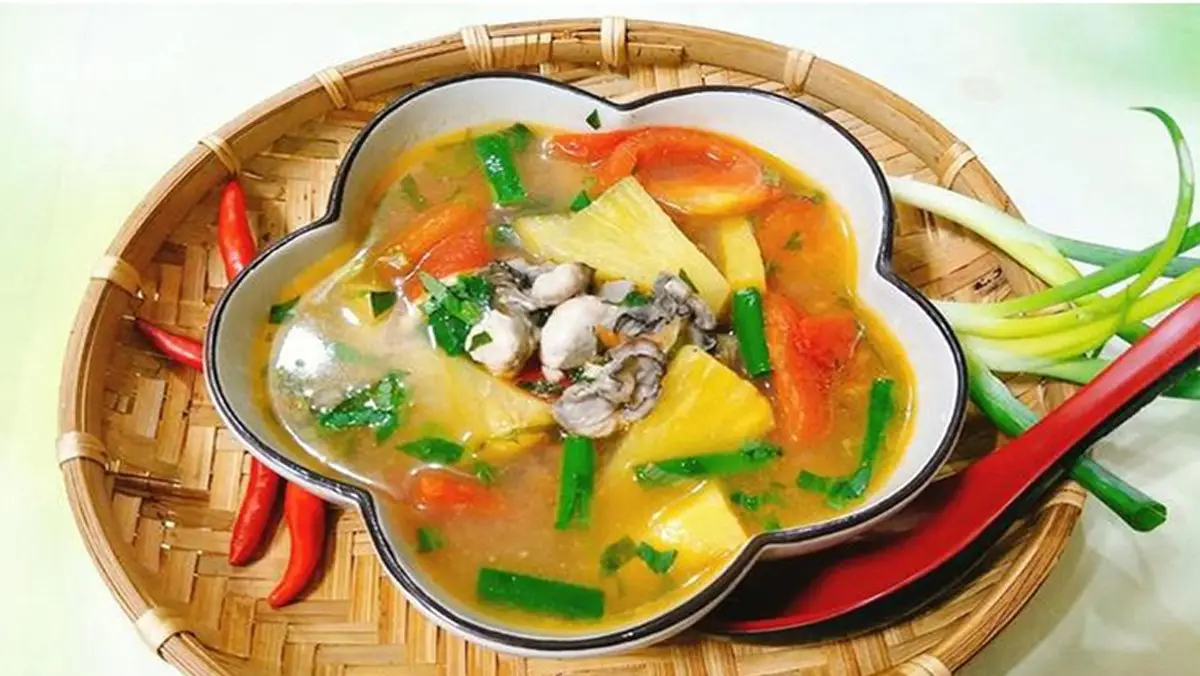 Hàu nấu canh chua hấp dẫn