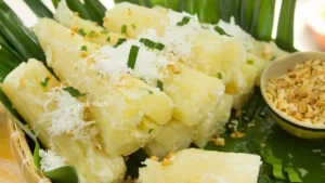 Khoai mì nước cốt dừa hấp dẫn