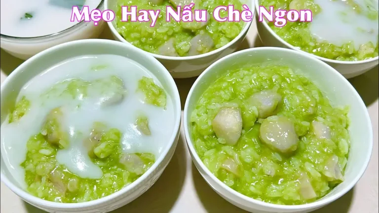 Chè khoai môn nếp cốt dừa truyền thống