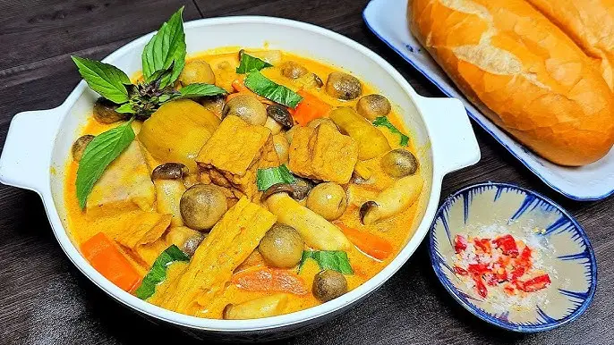 Nguyên liệu tươi ngon cà ri bánh mì