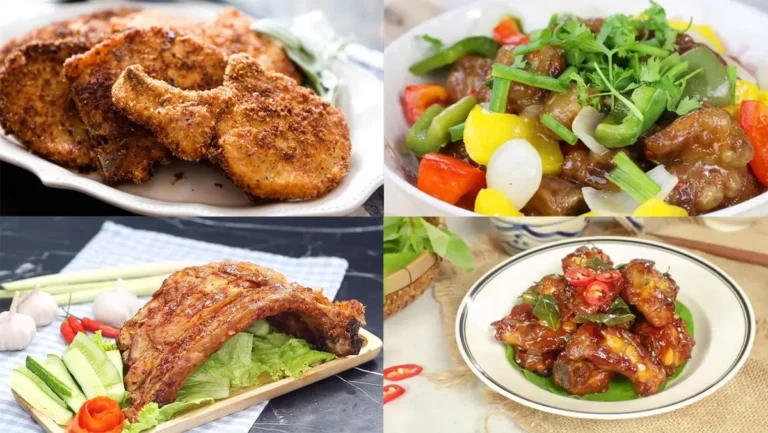 Sườn non tươi ngon hấp dẫn bữa ăn gia đình.