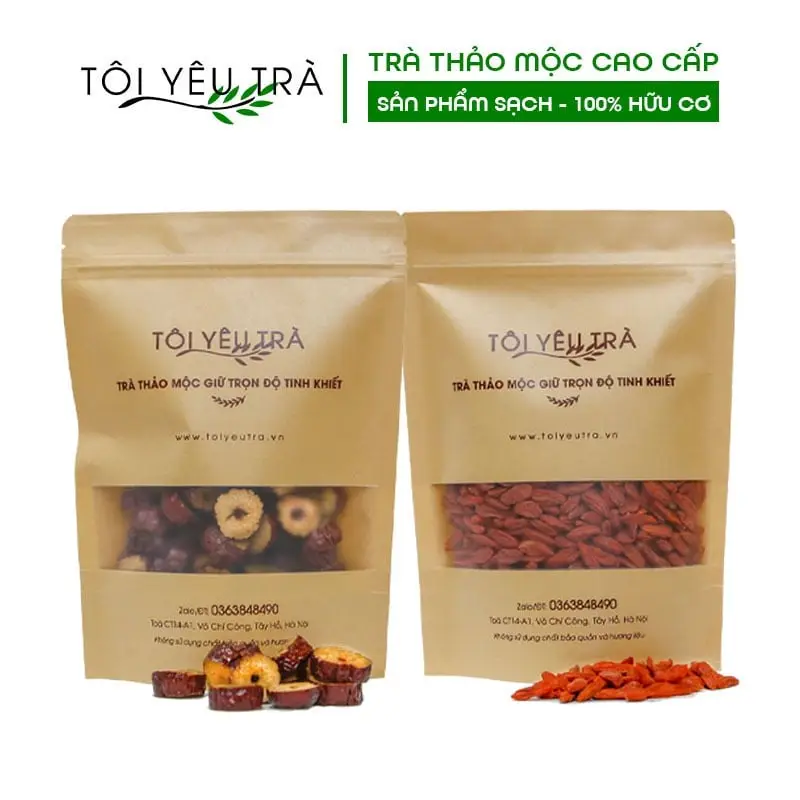 Nguyên Liệu Táo Đỏ Kỷ Tử Cao Cấp