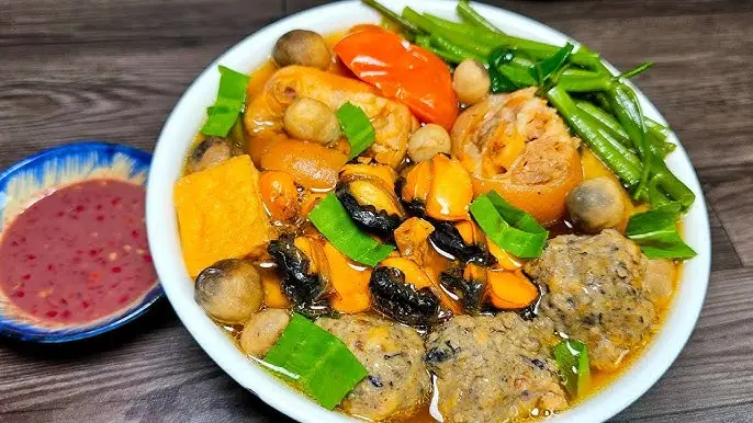 Bún ốc miền Nam hấp dẫn