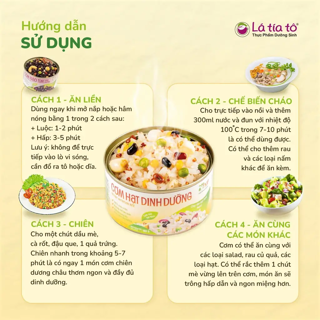 Món gạo lứt dinh dưỡng hấp dẫn