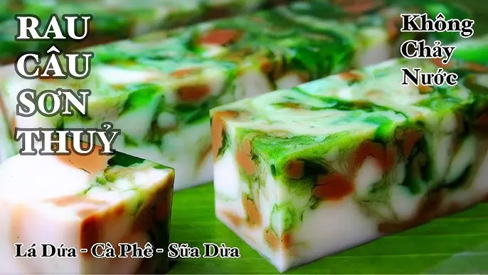 Món rau câu sơn thủy hấp dẫn