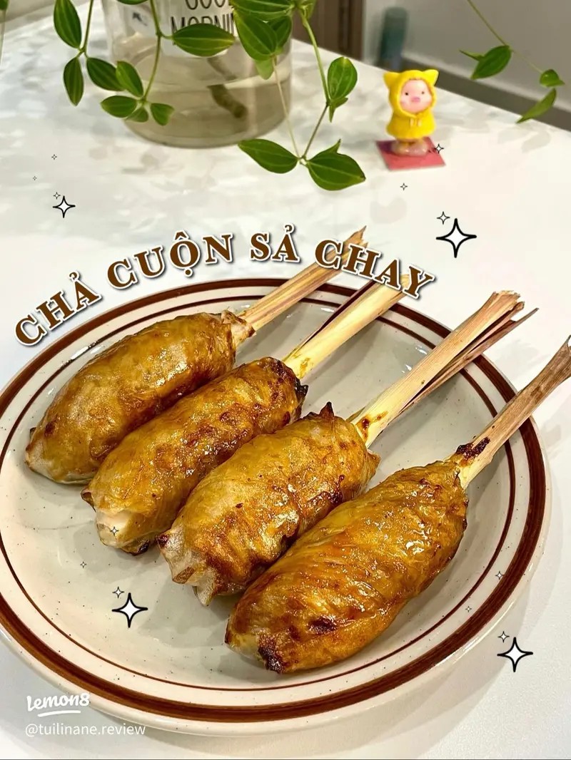 Cách làm chả cuốn sả - Biến tấu chả cuốn sả hấp dẫn