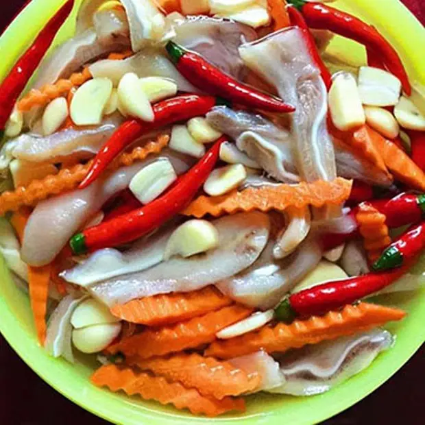Cách Làm Tai Heo Chua Ngọt - Hình ảnh đẹp, chi tiết và thực tế