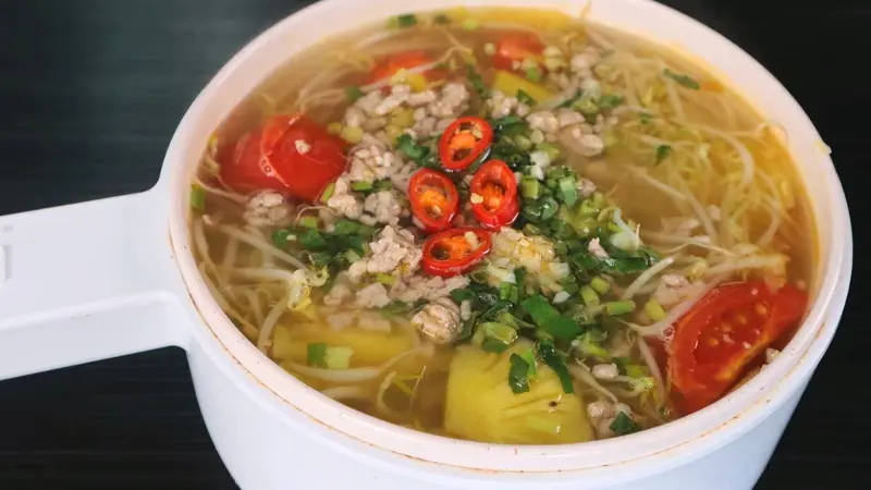 Canh Chua Thịt Băm - Hình ảnh đẹp, chi tiết và thực tế