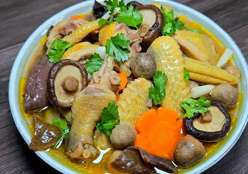 Gà Hầm Nấm - Hình ảnh đẹp, chi tiết và thực tế