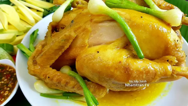 Gà Hấp Hành - Hình ảnh đẹp, chi tiết và thực tế