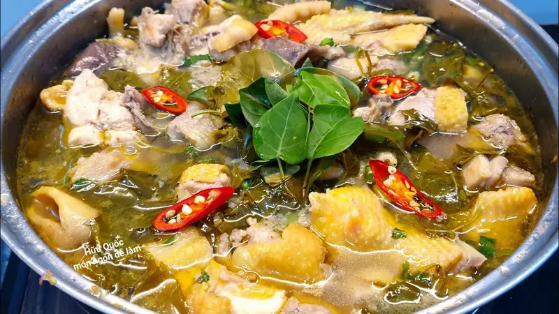 Gà Nấu Lá Giang - Hình ảnh đẹp, chi tiết và thực tế