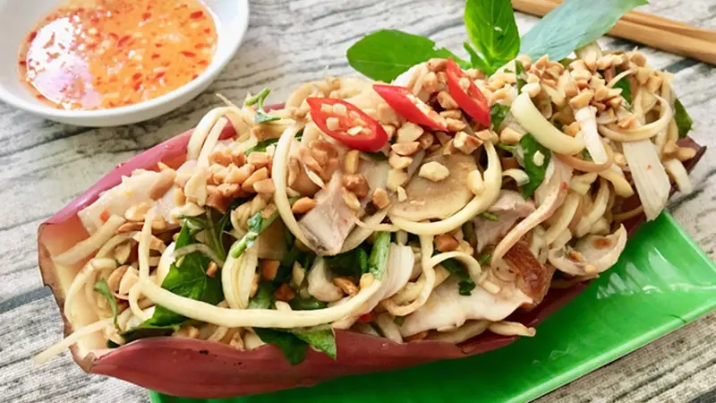 Gỏi Gà Bắp Chuối - Hình ảnh đẹp, chi tiết và thực tế
