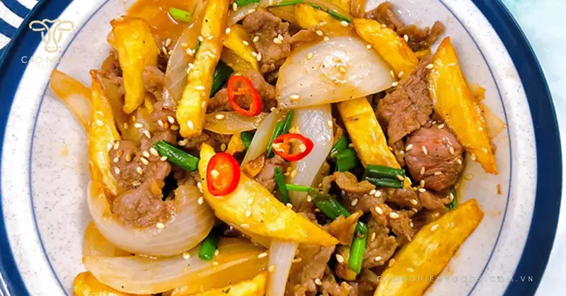 Bí quyết làm Khoai Tây Xào Thịt Bò ngon