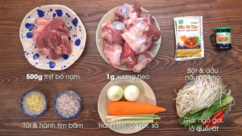 Nguyên liệu nấu bò kho - Bí Quyết Chọn Mua và Sơ Chế Tươi Ngon