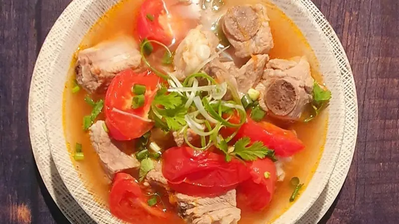 Sườn Nấu Canh Chua - Hình ảnh đẹp, chi tiết và thực tế