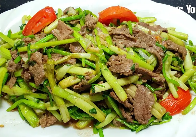 Thịt Bò Xào Rau Cần - Hình ảnh đẹp, chi tiết và thực tế