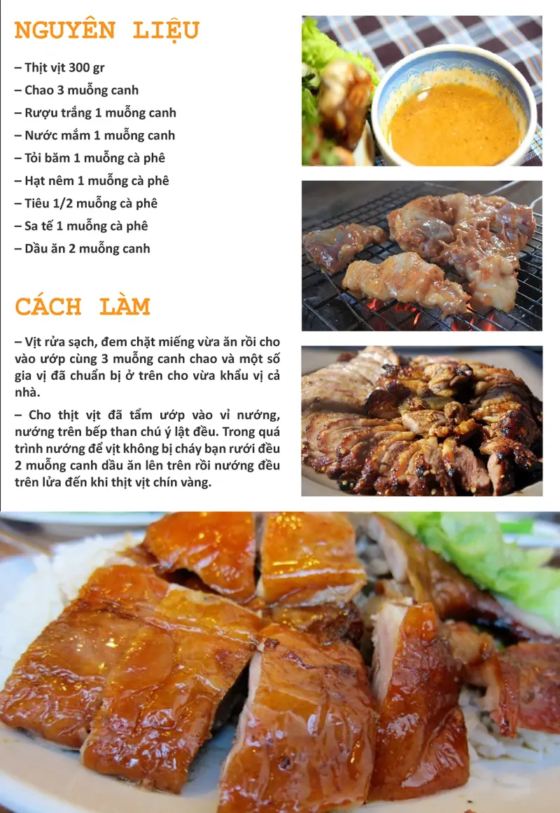 Công Thức Ướp Vịt Nướng Chao Chuẩn Vị